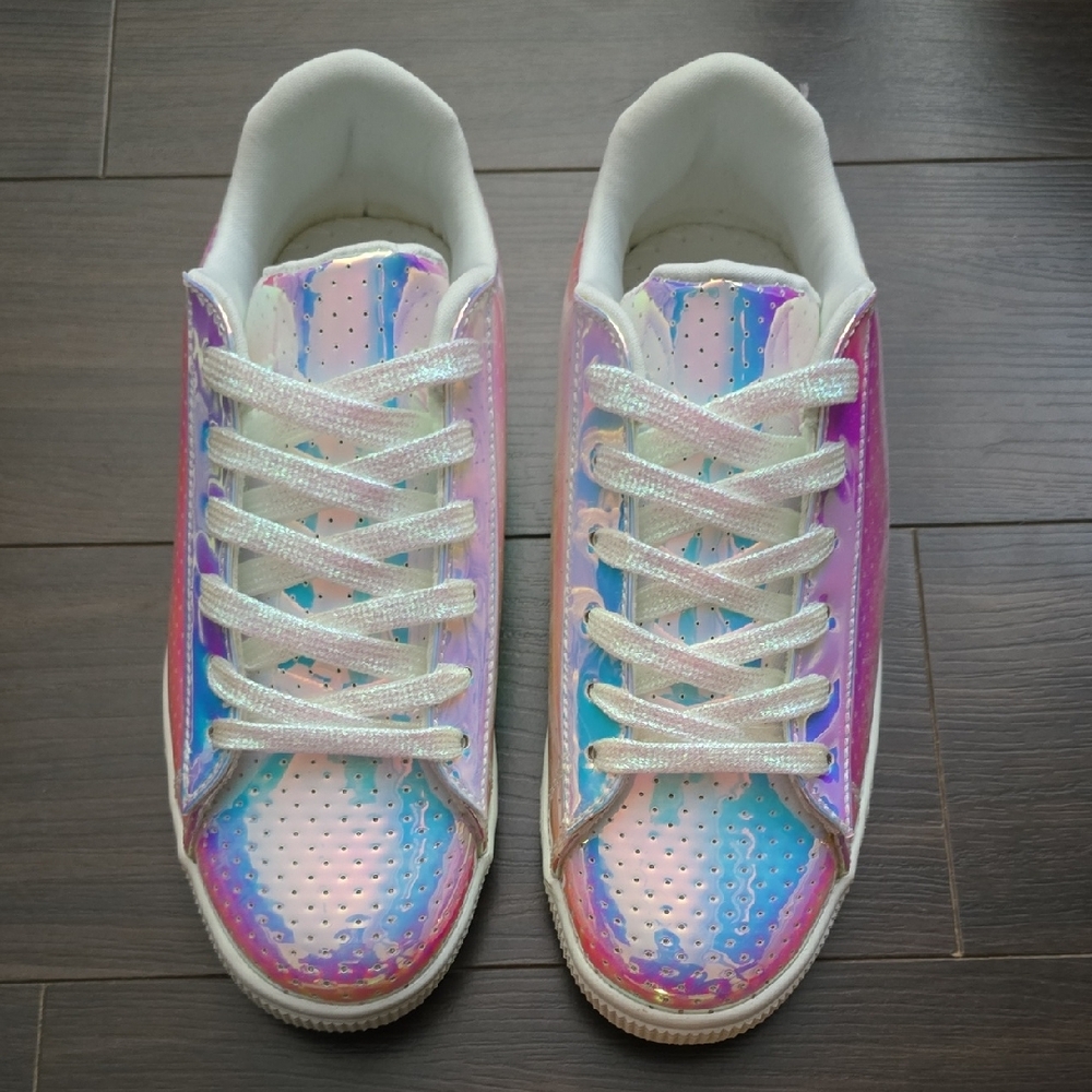 Qupid Iridescent Sneakers NWT